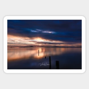 Sunrise at Corner Inlet, Yanakie, South Gippsland Sticker